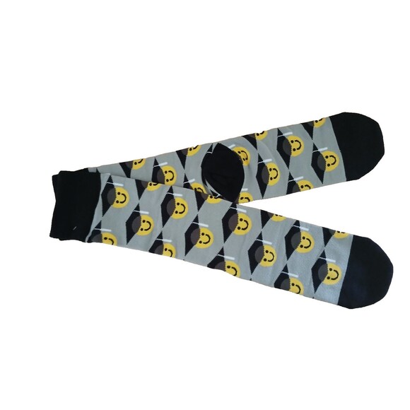 Graduation Socks Smile Face High School Senior College Student Gift - Picture 1 of 6